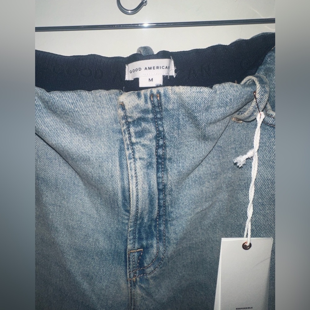 Good American Light Blue Wide Leg Jeans - Picture 2 of 5